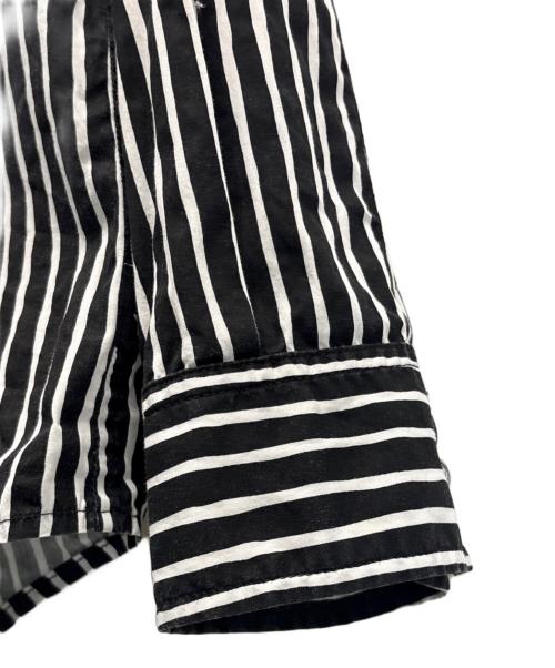 stussy（ステューシー）stussy (ステューシー) 長袖シャツ ブラック×ホワイト サイズ:SIZE Lの古着・服飾アイテム