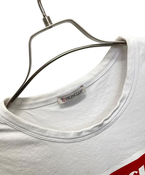 MONCLER（モンクレール）MONCLER (モンクレール) ボックスロゴ Tシャツ ホワイト サイズ:XLの古着・服飾アイテム
