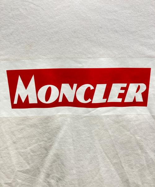 MONCLER（モンクレール）MONCLER (モンクレール) ボックスロゴ Tシャツ ホワイト サイズ:XLの古着・服飾アイテム
