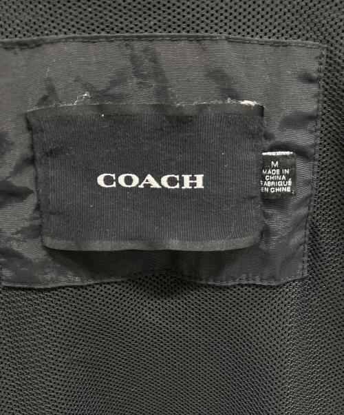 COACH（コーチ）COACH (コーチ) ナイロンジャケット ブラック×グレー サイズ:Ｍの古着・服飾アイテム