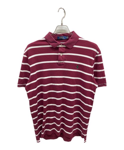 POLO RALPH LAUREN（ポロ・ラルフローレン）POLO RALPH LAUREN (ポロ・ラルフローレン) ポロシャツ レッド×ホワイト サイズ:SIZE Mの古着・服飾アイテム