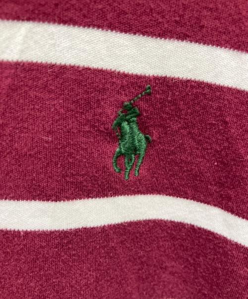 POLO RALPH LAUREN（ポロ・ラルフローレン）POLO RALPH LAUREN (ポロ・ラルフローレン) ポロシャツ レッド×ホワイト サイズ:SIZE Mの古着・服飾アイテム