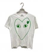 PLAY COMME des GARCONSプレイコムデギャルソン）の古着「半袖カットソー」｜ホワイト
