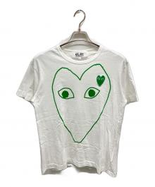 PLAY COMME des GARCONS（プレイコムデギャルソン）の古着「半袖カットソー」｜ホワイト