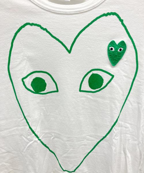 PLAY COMME des GARCONS（プレイコムデギャルソン）PLAY COMME des GARCONS (プレイコムデギャルソン) 半袖カットソー ホワイト サイズ:SIZE Lの古着・服飾アイテム