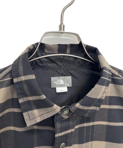 THE NORTH FACE（ザ ノース フェイス）THE NORTH FACE (ザ ノース フェイス) 長袖シャツ ブラウン×ブラック サイズ:Mの古着・服飾アイテム