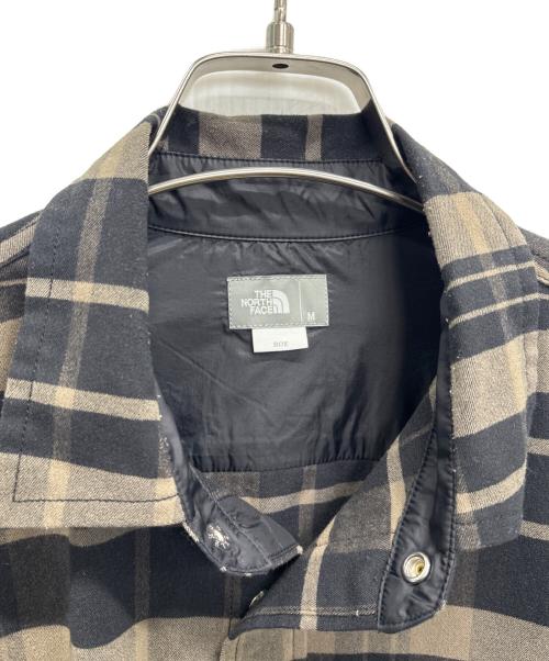 THE NORTH FACE（ザ ノース フェイス）THE NORTH FACE (ザ ノース フェイス) 長袖シャツ ブラウン×ブラック サイズ:Mの古着・服飾アイテム