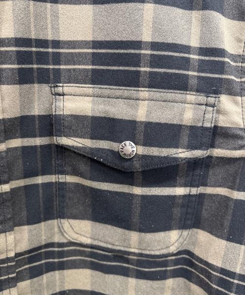 THE NORTH FACE（ザ ノース フェイス）THE NORTH FACE (ザ ノース フェイス) 長袖シャツ ブラウン×ブラック サイズ:Mの古着・服飾アイテム