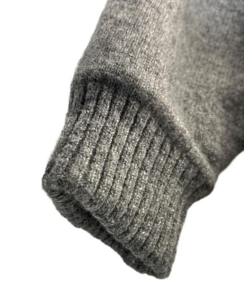 CASTELBAJAC SPORT（カステルバジャック）CASTELBAJAC SPORT (カステルバジャック) ニットブルゾン グレー×オレンジ サイズ:3の古着・服飾アイテム