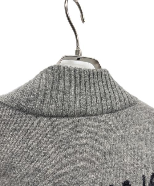 CASTELBAJAC SPORT（カステルバジャック）CASTELBAJAC SPORT (カステルバジャック) ニットブルゾン グレー×オレンジ サイズ:3の古着・服飾アイテム