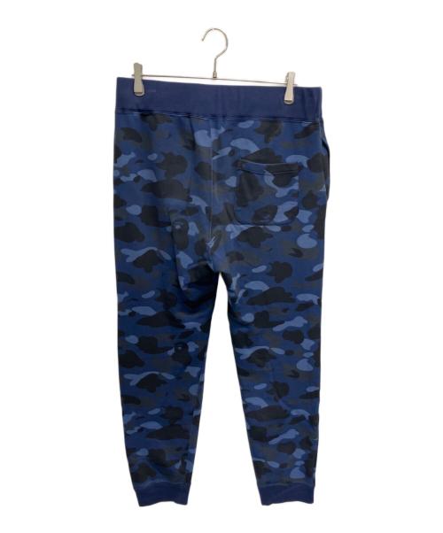 A BATHING APE（アベイシングエイプ）A BATHING APE (アベイシングエイプ) スウェットパンツ ネイビー×ブラック サイズ:XLの古着・服飾アイテム