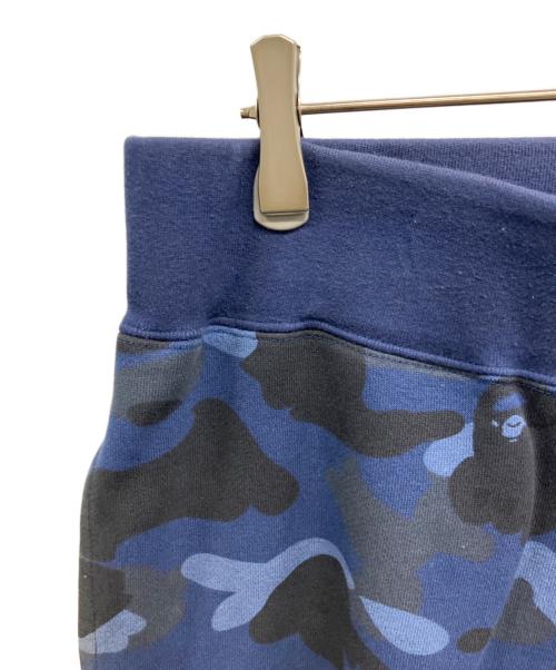 A BATHING APE（アベイシングエイプ）A BATHING APE (アベイシングエイプ) スウェットパンツ ネイビー×ブラック サイズ:XLの古着・服飾アイテム