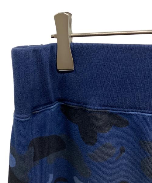 A BATHING APE（アベイシングエイプ）A BATHING APE (アベイシングエイプ) スウェットパンツ ネイビー×ブラック サイズ:XLの古着・服飾アイテム