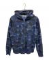 A BATHING APE（アベイシングエイプ）の古着「フルジップパーカー」｜ネイビー×ブラック