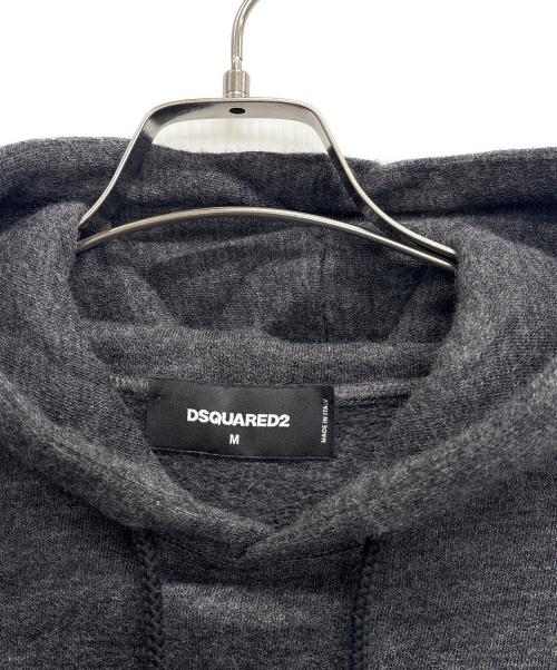 DSQUARED2（ディースクエアード）DSQUARED2 (ディースクエアード) プルオーバーパーカー グレー サイズ:Mの古着・服飾アイテム