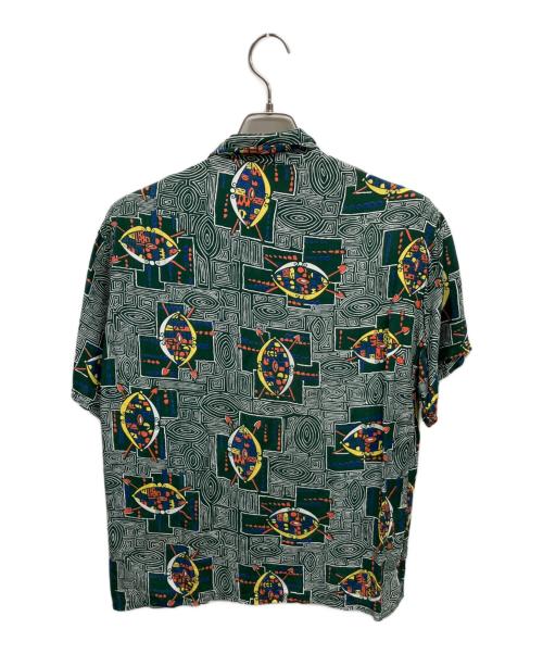 national shirt shops（ナショナルシャツショップ）National Shirt Shops (ナショナルシャツショップ) オープンカラーシャツ グリーン サイズ:	SIZE Mの古着・服飾アイテム