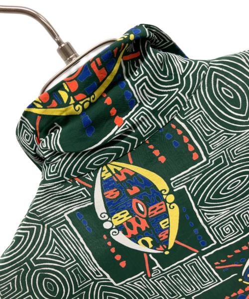 national shirt shops（ナショナルシャツショップ）National Shirt Shops (ナショナルシャツショップ) オープンカラーシャツ グリーン サイズ:	SIZE Mの古着・服飾アイテム