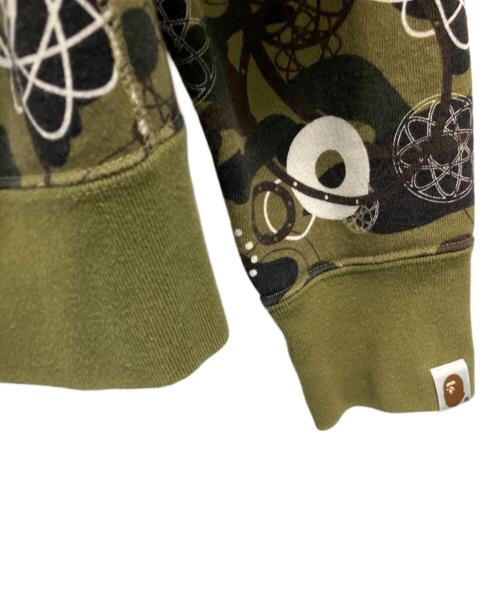 A BATHING APE（アベイシングエイプ）A BATHING APE (アベイシングエイプ) FUTURA (フューチュラ) ジップパーカー グリーン サイズ:SIZE Mの古着・服飾アイテム