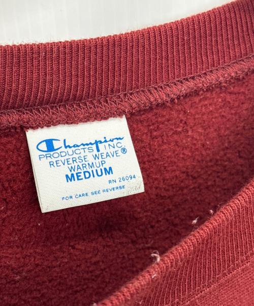 Champion REVERSE WEAVE（チャンピオン リバース ウィーブ）Champion REVERSE WEAVE (チャンピオン リバース ウィーブ) クルーネックスウェット レッド サイズ:Ｍの古着・服飾アイテム