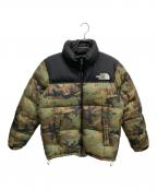 THE NORTH FACEザ ノース フェイス）の古着「ダウンジャケット」｜ブラック×グリーン