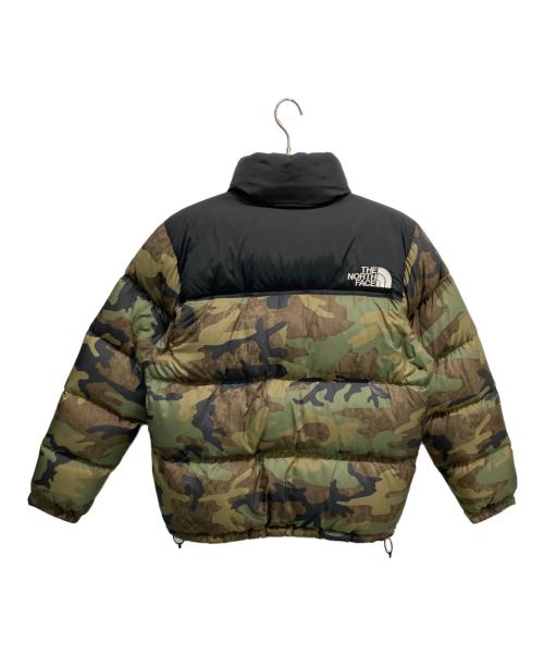THE NORTH FACE（ザ ノース フェイス）THE NORTH FACE (ザ ノース フェイス) ダウンジャケット ブラック×グリーン サイズ:SIZE Mの古着・服飾アイテム