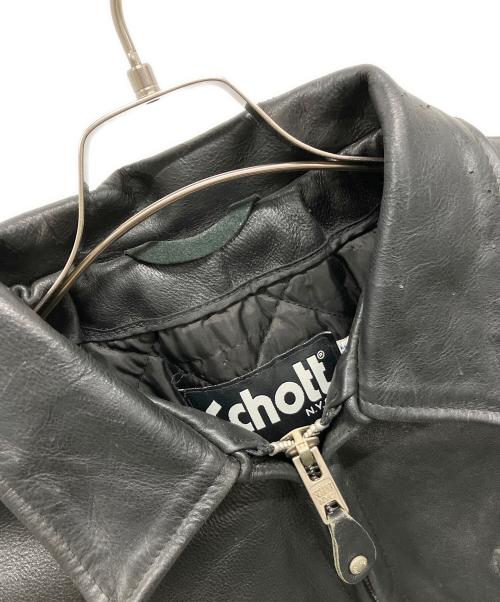 Schott（ショット）Schott (ショット) ライダースジャケット ブラック サイズ:42の古着・服飾アイテム