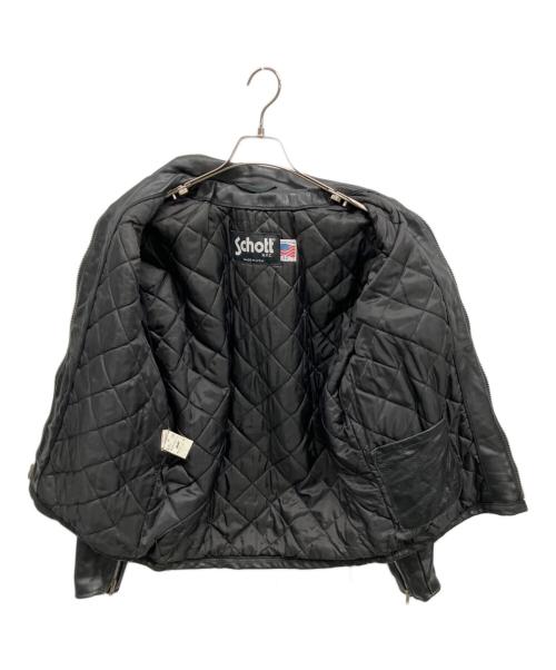 Schott（ショット）Schott (ショット) ライダースジャケット ブラック サイズ:42の古着・服飾アイテム