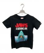 JAWS×A BATHING APEジョーズ×アベイシングエイプ）の古着「半袖カットソー」｜ブラック