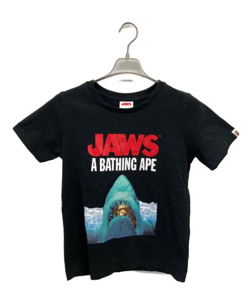 JAWS（ジョーズ）JAWS (ジョーズ) A BATHING APE (アベイシングエイプ) 半袖カットソー ブラック サイズ:Sの古着・服飾アイテム