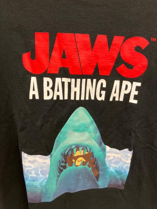 JAWS（ジョーズ）JAWS (ジョーズ) A BATHING APE (アベイシングエイプ) 半袖カットソー ブラック サイズ:Sの古着・服飾アイテム
