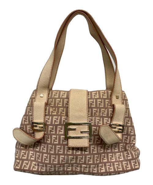 FENDI（フェンディ）FENDI (フェンディ) ショルダーバッグ ベージュ・ブラウンの古着・服飾アイテム
