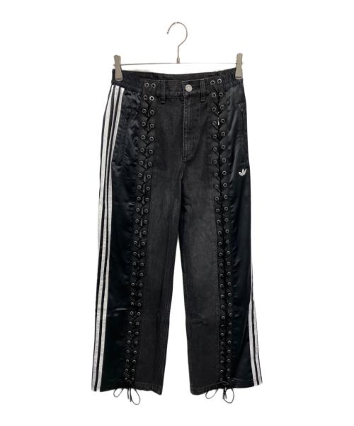 adidas Originals（アディダスオリジナル）adidas originals (アディダスオリジナル) デニム ファイヤーバード レーシング パンツ ブラック サイズ:SIZE Mの古着・服飾アイテム