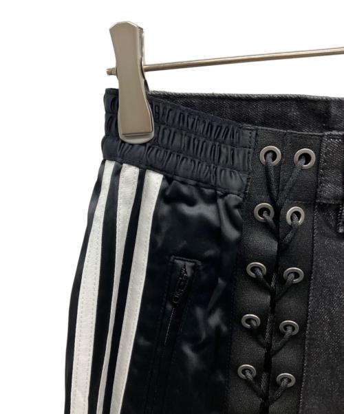 adidas Originals（アディダスオリジナル）adidas originals (アディダスオリジナル) デニム ファイヤーバード レーシング パンツ ブラック サイズ:SIZE Mの古着・服飾アイテム
