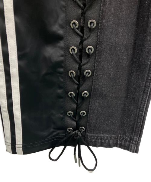 adidas Originals（アディダスオリジナル）adidas originals (アディダスオリジナル) デニム ファイヤーバード レーシング パンツ ブラック サイズ:SIZE Mの古着・服飾アイテム