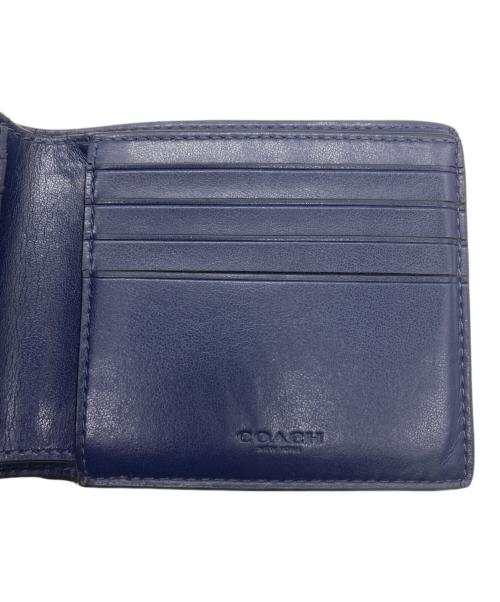 COACH（コーチ）COACH (コーチ) 2つ折り財布 ブラック×グレーの古着・服飾アイテム