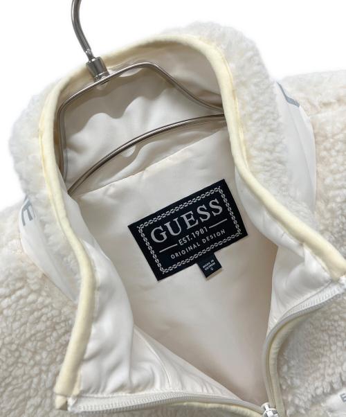 GUESS（ゲス）GUESS (ゲス) ボアジャケット ホワイト サイズ:SIZE Sの古着・服飾アイテム