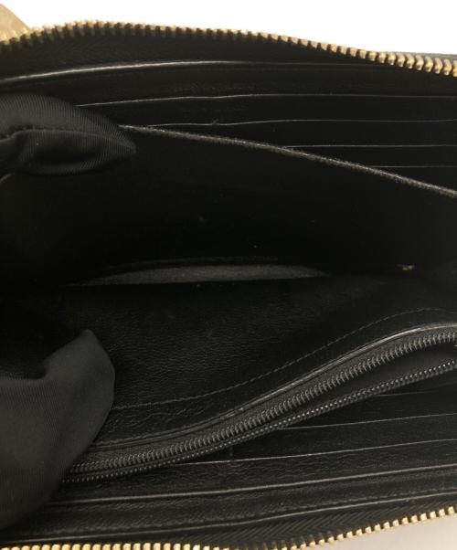 Yves Saint Laurent（イヴサンローラン）Yves Saint Laurent (イヴサンローラン) ラウンドファスナー財布 ブラックの古着・服飾アイテム
