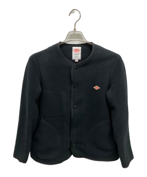 DANTON（ダントン）DANTON (ダントン) ノーカラーフリースジャケット ブラック サイズ:34の古着・服飾アイテム