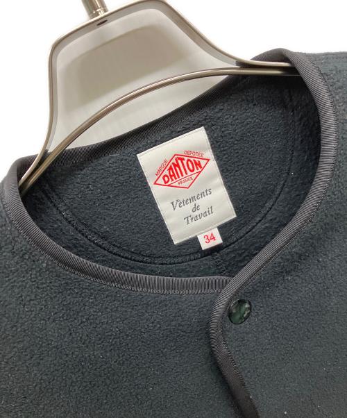 DANTON（ダントン）DANTON (ダントン) ノーカラーフリースジャケット ブラック サイズ:34の古着・服飾アイテム