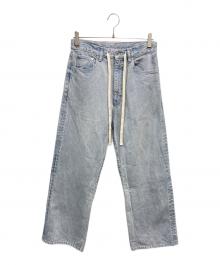 Whim Gazette（ウィムガゼット）の古着「ドロストデニムパンツ」｜インディゴ