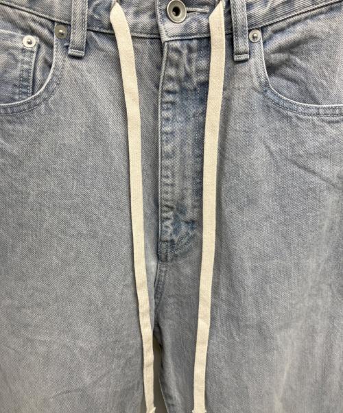 Whim Gazette（ウィムガゼット）Whim Gazette (ウィムガゼット) ドロストデニムパンツ インディゴ サイズ:36の古着・服飾アイテム