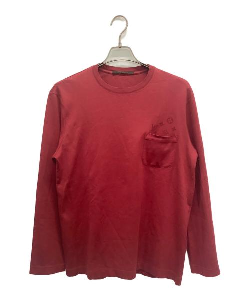 LOUIS VUITTON（ルイ ヴィトン）LOUIS VUITTON (ルイ ヴィトン) 半袖カットソー レッド サイズ:	SIZE Mの古着・服飾アイテム