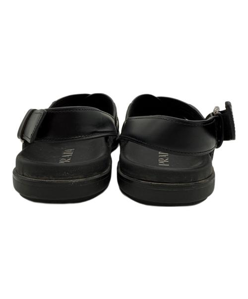 PRADA（プラダ）PRADA (プラダ) レザーサンダル ブラック サイズ:SIZE 8の古着・服飾アイテム