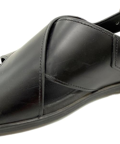 PRADA（プラダ）PRADA (プラダ) レザーサンダル ブラック サイズ:SIZE 8の古着・服飾アイテム
