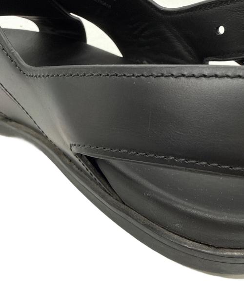 PRADA（プラダ）PRADA (プラダ) レザーサンダル ブラック サイズ:SIZE 8の古着・服飾アイテム
