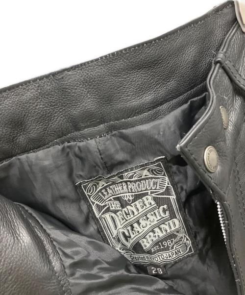 DEGNER（デグナー）DEGNER (デグナー) レザーパンツ ブラック サイズ:28の古着・服飾アイテム
