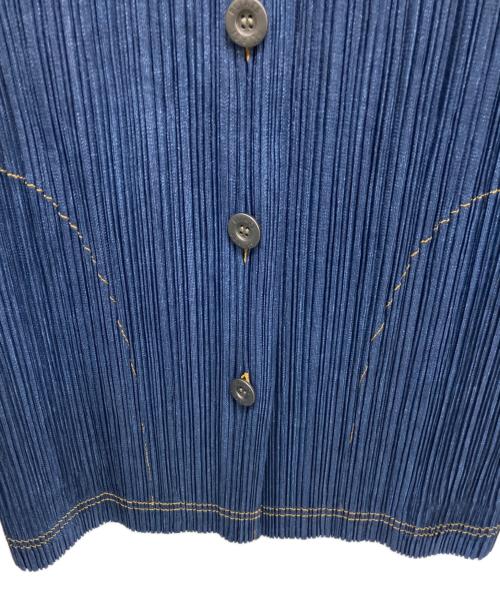PLEATS PLEASE（プリーツプリーズ）PLEATS PLEASE (プリーツプリーズ) テーラードジャケット ネイビー サイズ:	SIZE 2の古着・服飾アイテム