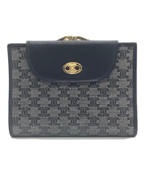 CELINE（セリーヌ）CELINE (セリーヌ) 2つ折り財布 ブラックの古着・服飾アイテム