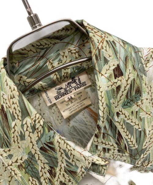 HERMES（エルメス）HERMES (エルメス) 麦とウサギ アイボリー・ライトグリーン サイズ:34の古着・服飾アイテム