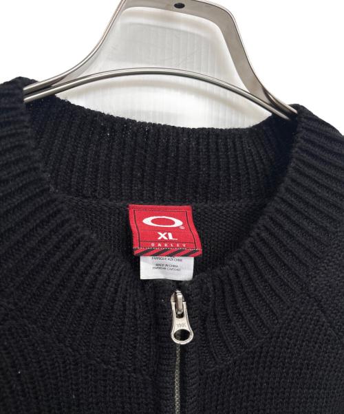 OAKLEY（オークリー）OAKLEY (オークリー) ジップニット グレー×ブラック サイズ:XLの古着・服飾アイテム